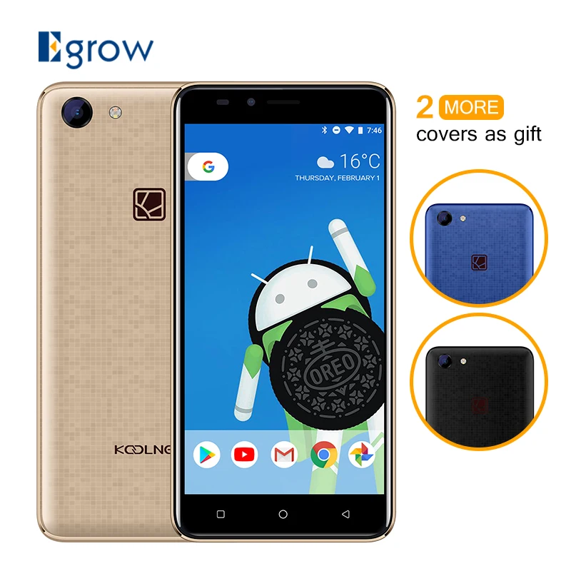 Koolnee Rainbow 5 0 дюймов Android 8 1 ГБ Оперативная память Встроенная смартфон 3G MTK6580 4 ядра