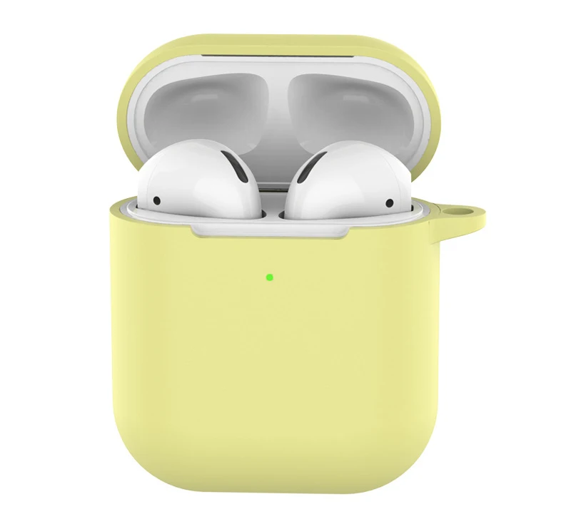 Мягкий силиконовый чехол для AirPods 2-ой противоударный чехол для Apple Air Pods 2 Чехол для наушников s Для Air Pods защитный чехол