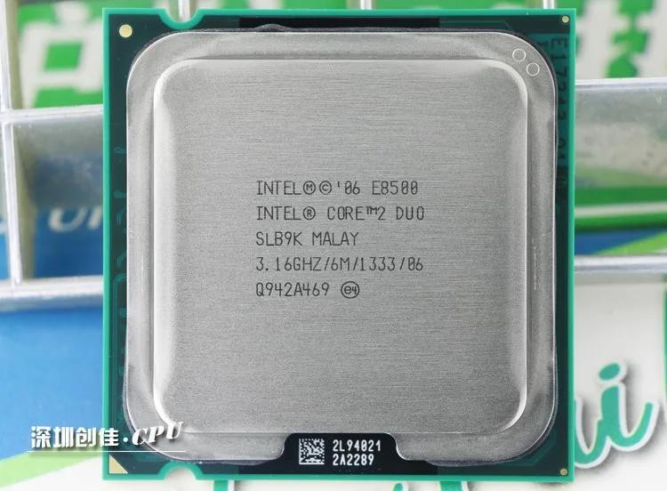 Процессор для процессора Intel Core 2 Duo E8500(3,16 ГГц/6 м/1333 ГГц) с разъемом 775