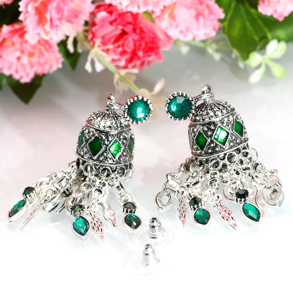 Женские богемные серьги SUNSPICE этнические длинные подвески серебряного цвета в