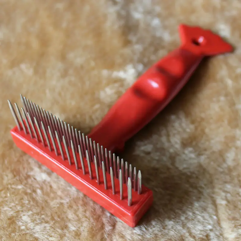 Двухрядная Расческа для домашних животных стальные булавки щетка груминга собак