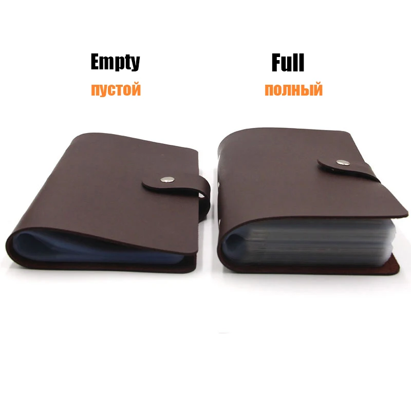 Big Capacity 96 Card Slots Credit Holder Leather Multi Business Cases Wallet ID Cover Money Purse Hasp | Багаж и сумки