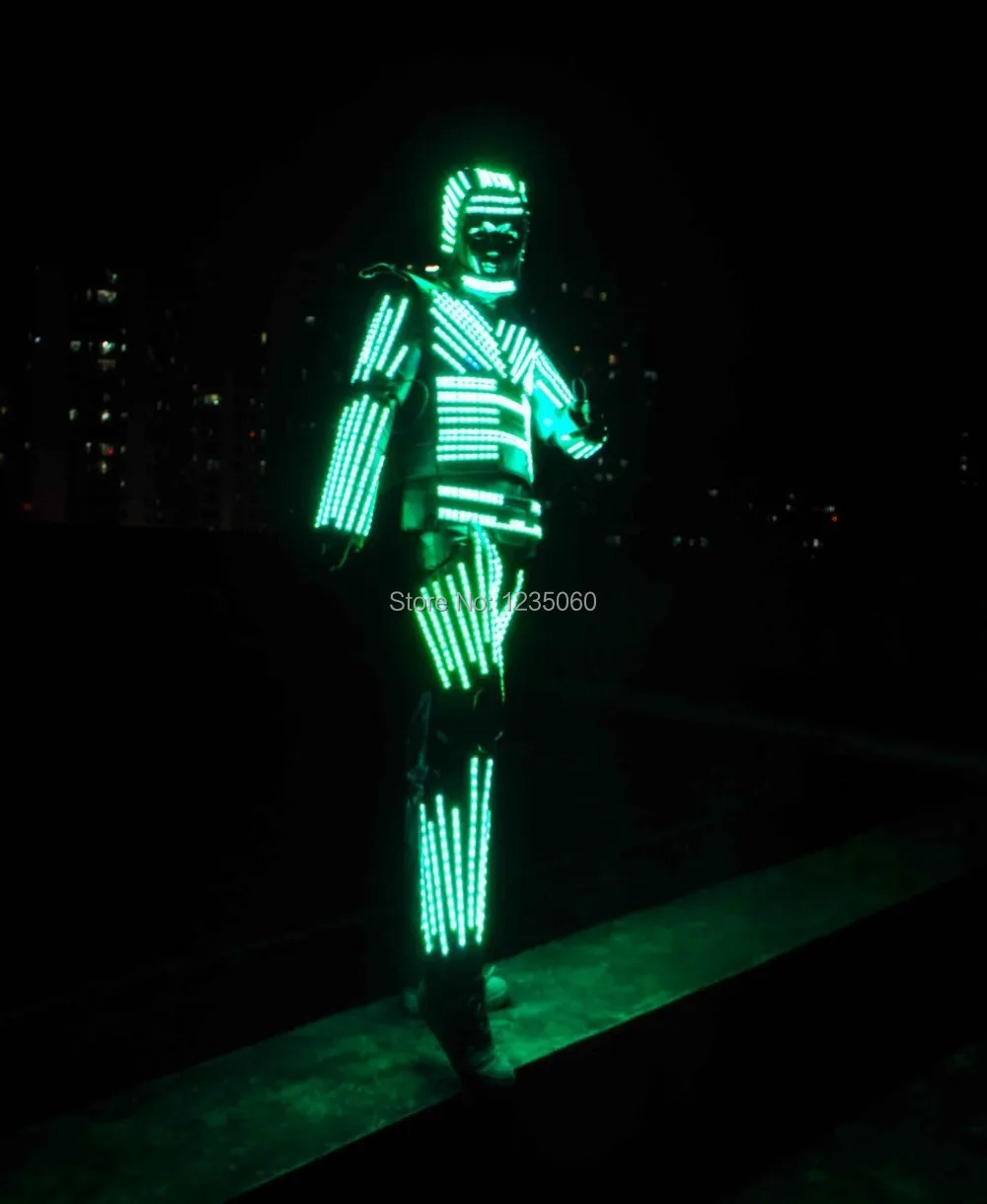 СВЕТОДИОДНЫЙ Костюмы светящиеся шлем 2020New Робот костюмы на ходулях шоу талантов