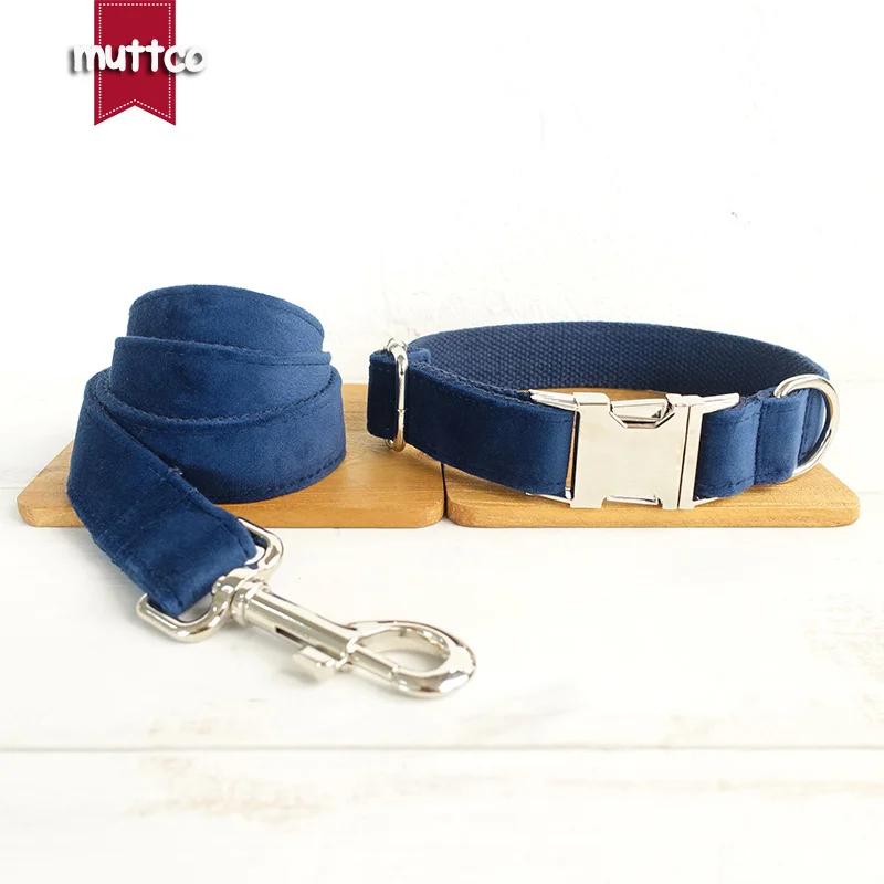 

MUTTCO ошейник поводок набор аксессуар для домашних животных Сапфир Регулируемые товары для домашних животных для маленьких средних и больши...