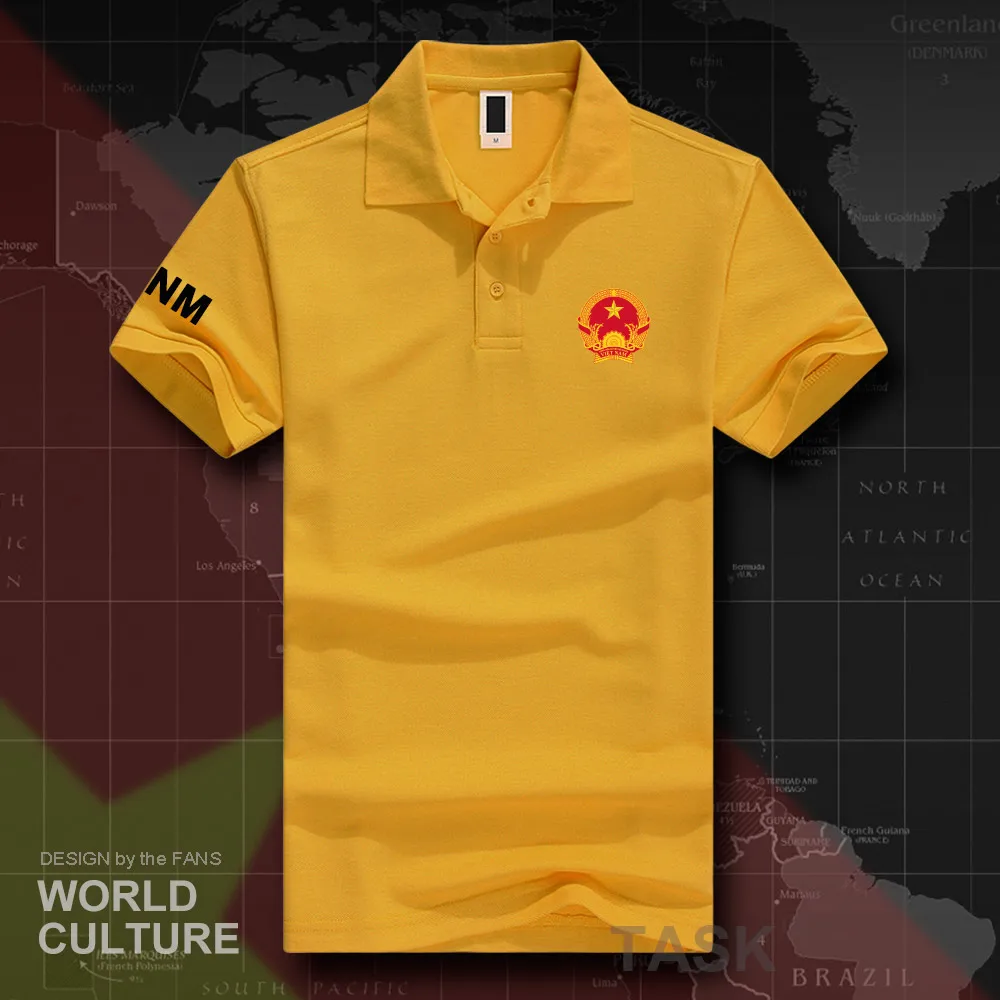 Socialist Republic of Vietnam VNM polo shirts men short sleeve white brands printed for country 2018 cotton nation emblem new | Мужская