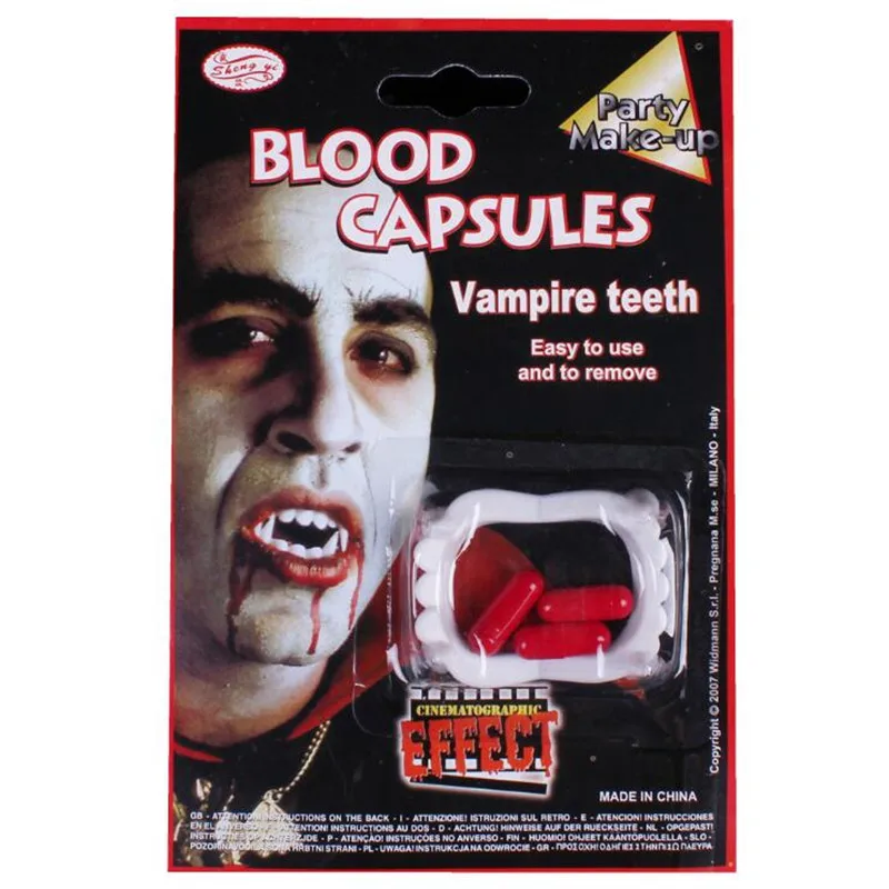 

Scary Bloody Fake Zombie Vampire Teeth Tricky Toys Cosplay Props Party Dress Up Decoration Halloween Christmas