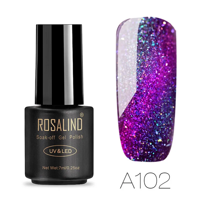ROSALIND 7 мл хамелео гель лак для ногтей Дизайн маникюрный УФ светодиодный vernis a ongle