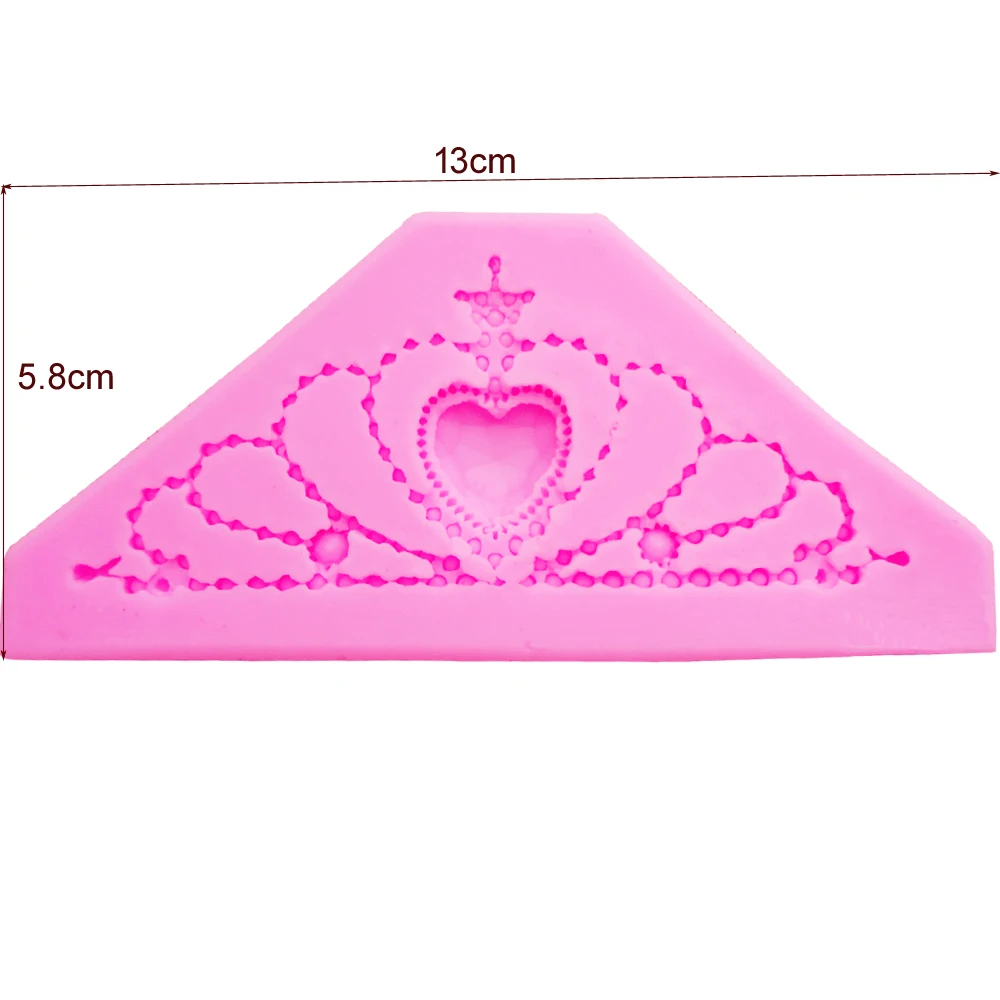 F1075 3D Императорская корона УФ-смола силиконовая форма помадка шоколадные конфеты