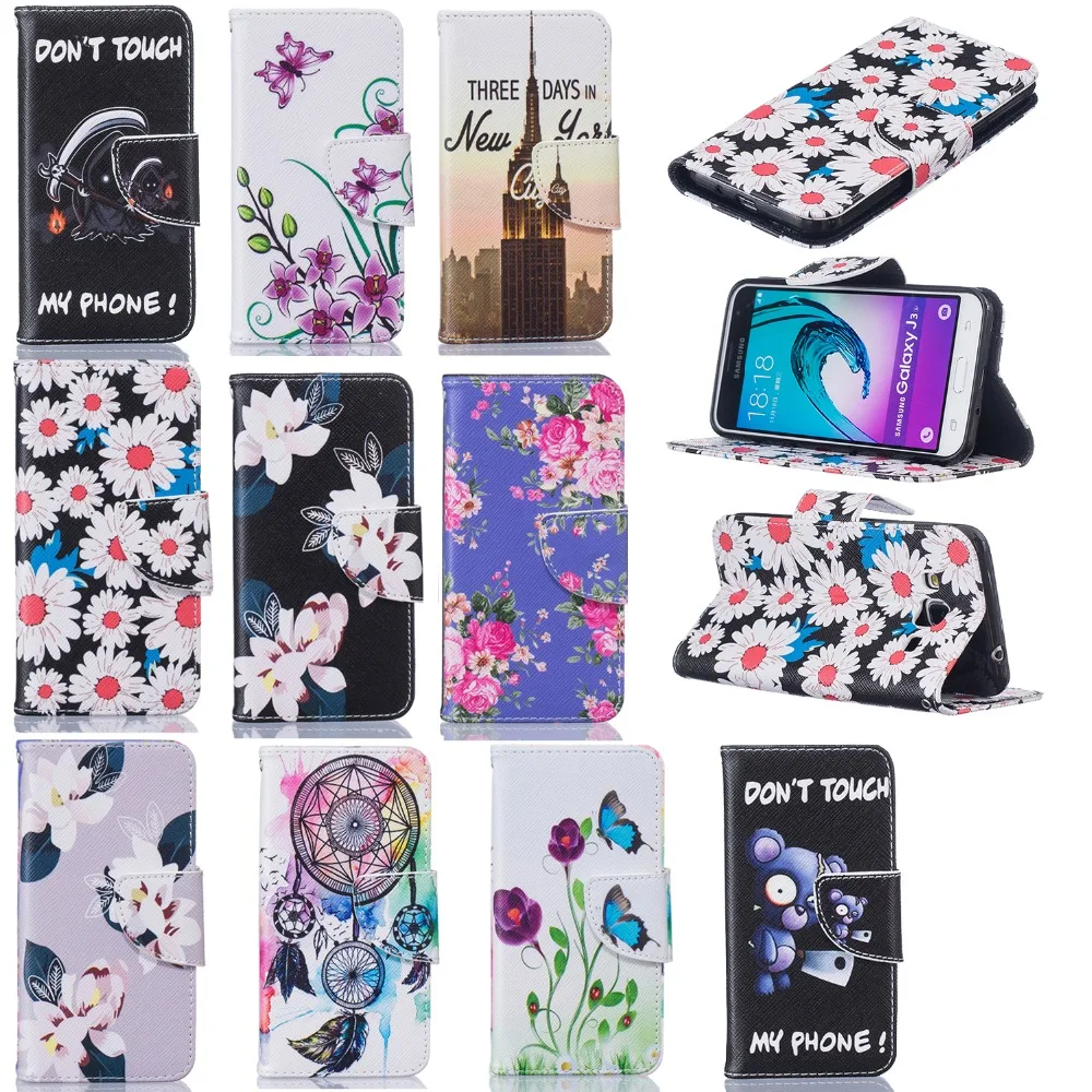 Новый чехол для Coque Samsung Galaxy J3 с подставкой карты держатель 2016 | Мобильные телефоны