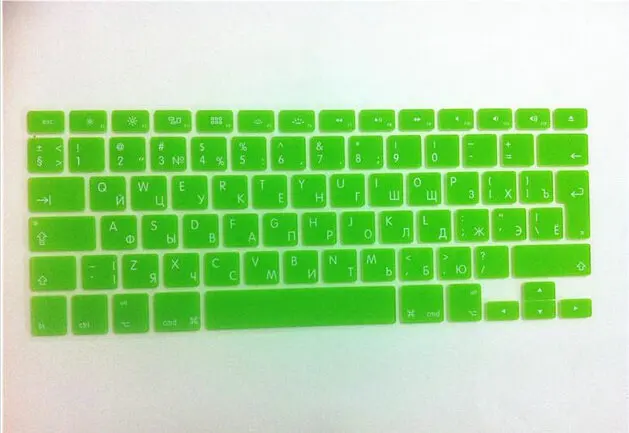 

For MacBook Pro 13" 15" 17" New Russian Language Euro Keyboard Cover Silicone Skin For Macbook Air 13 Retina 13 15 European