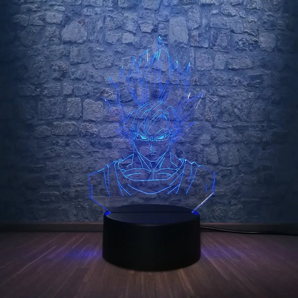 Новый супергерой Жемчуг дракона сон Гоко 3D Светодиодная лампа RGB светильник ing 7