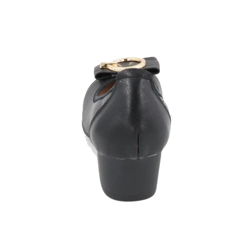 Женская офисная обувь Новинка весны 2019 туфли из натуральной кожи на высоком