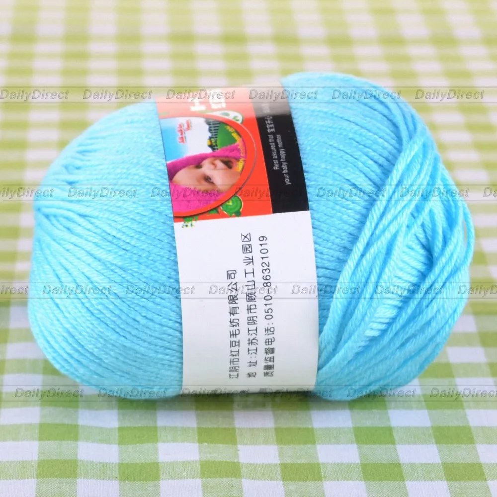 Мягкая молочная хлопчатобумажная пряжа из шелкового волокна 1 76 унции/50 г для