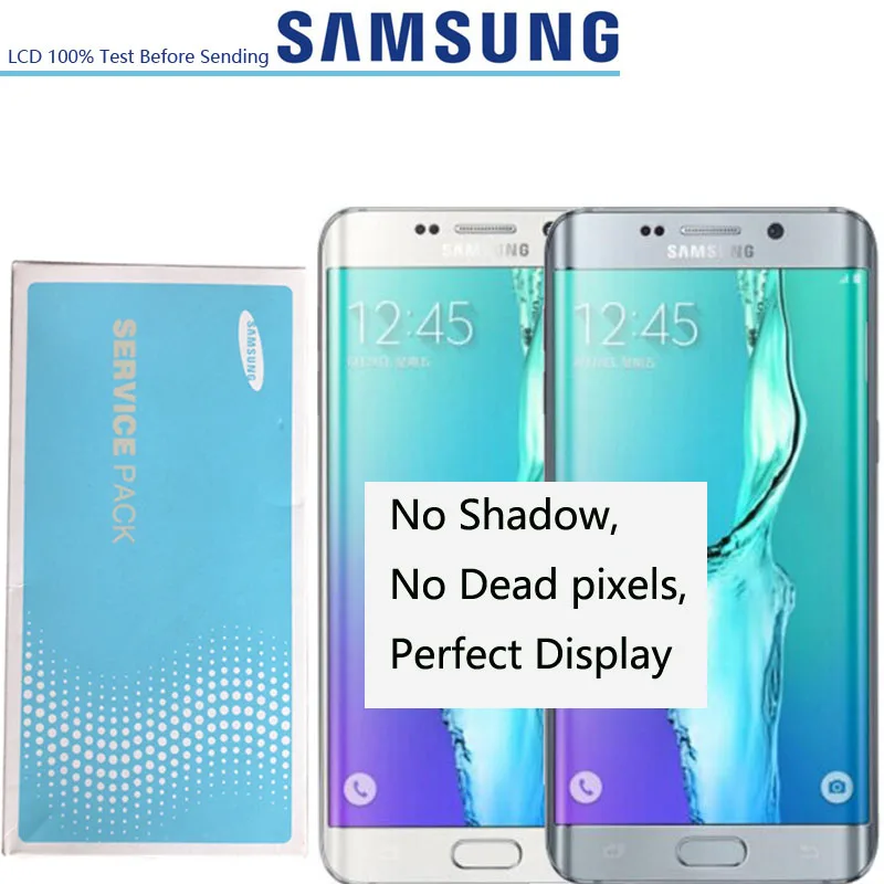 Оригинальный Новый 5 7 дюймовый супер AMOLED LCDs дисплей для SAMSUNG Galaxy S6 edge Plus LCD G928 G928F