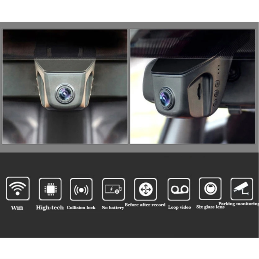 YESSUN для Renault duster видеорегистратор для вождения автомобиля мини DVR Wifi камера Novatek 96658 FHD 1080P видеорегистратор