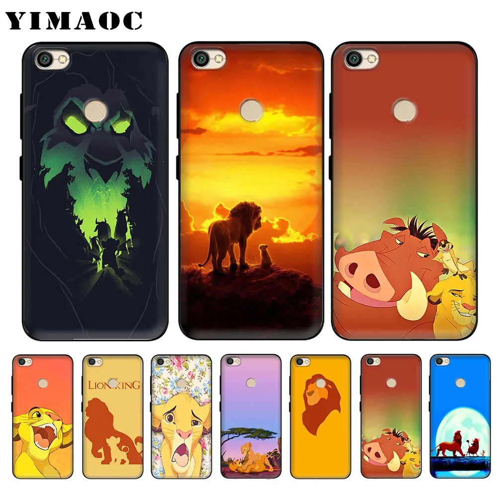 Мягкий силиконовый чехол YIMAOC lion king для Xiaomi Redmi Note 6 Pro 7 S2 Go |
