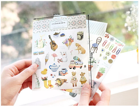 Корея знаковых дневник деко пакет творческий милый стикер набор Dialy наклейка для