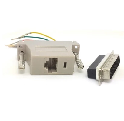 RJ45 гнездо к RS232 DB25 папа параллельный порт конвертер адаптер Разъем