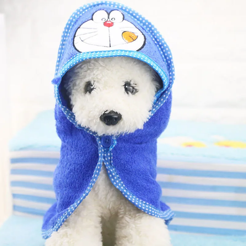 Pet Dog Towel Pets Puppy Drying Bath Cat Cleaning Necessary Hooded Super Absorbent Bathrobes Soft Feeling Products |