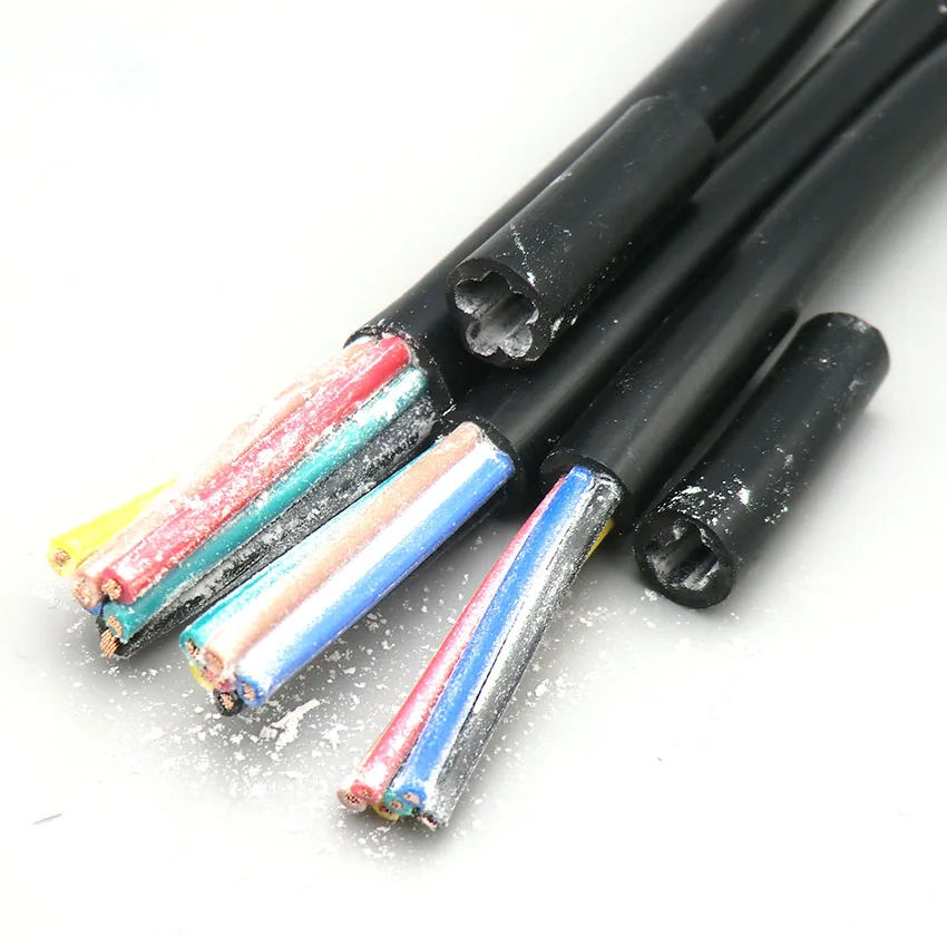 Black Soft Sheath Wire 6 Core 0.2 0.3 0.5 0.75mm² Signal Control Line with Oxygen Free Copper 10m (24 22 20 18AWG) | Обустройство