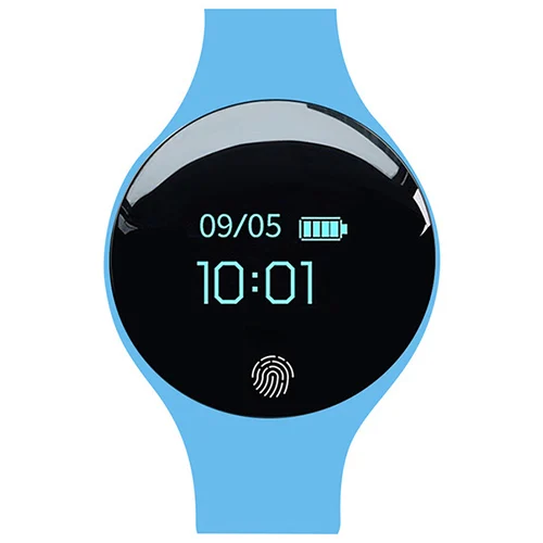Blue Sanda SD01 красочный умный Браслет напоминание о сообщении Часы Подсчет шагов спортивные умные часы - Цвет: Blue
