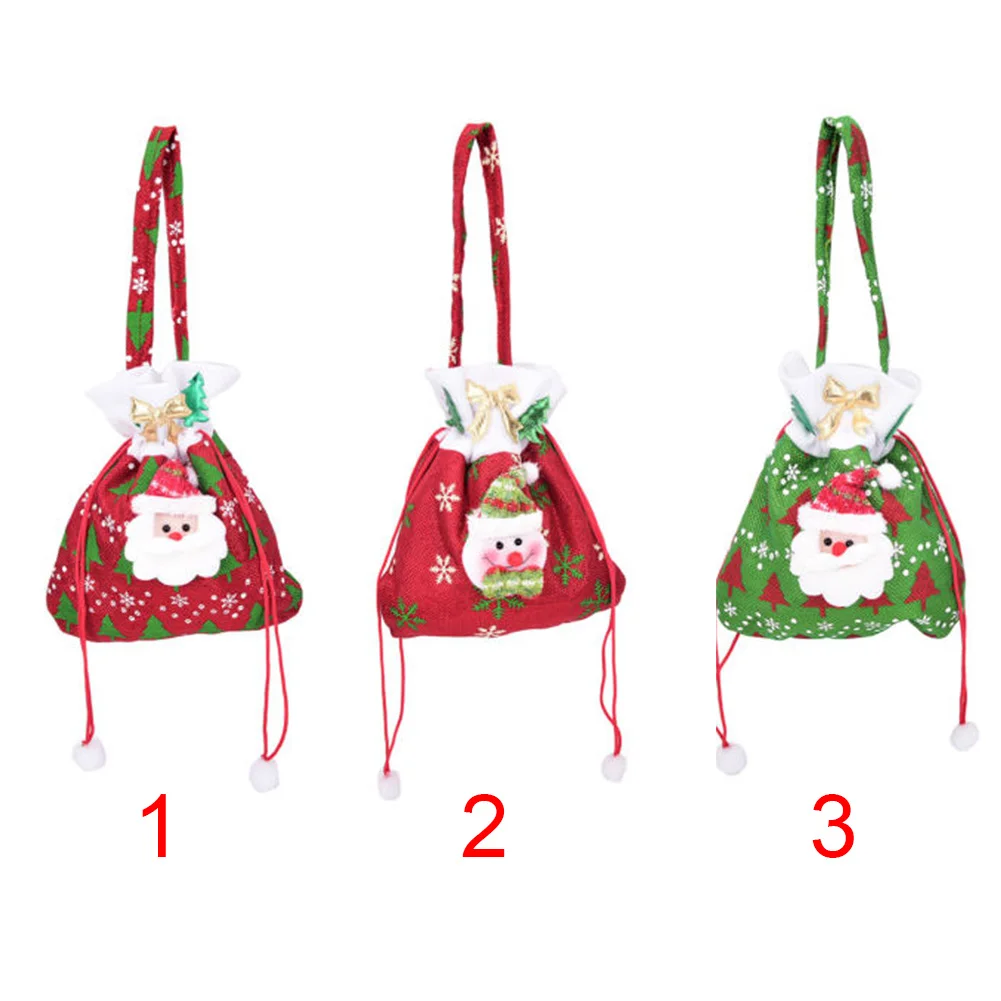 Рождественский подарок сумка мешок для конфет Рождество конфеты сумки