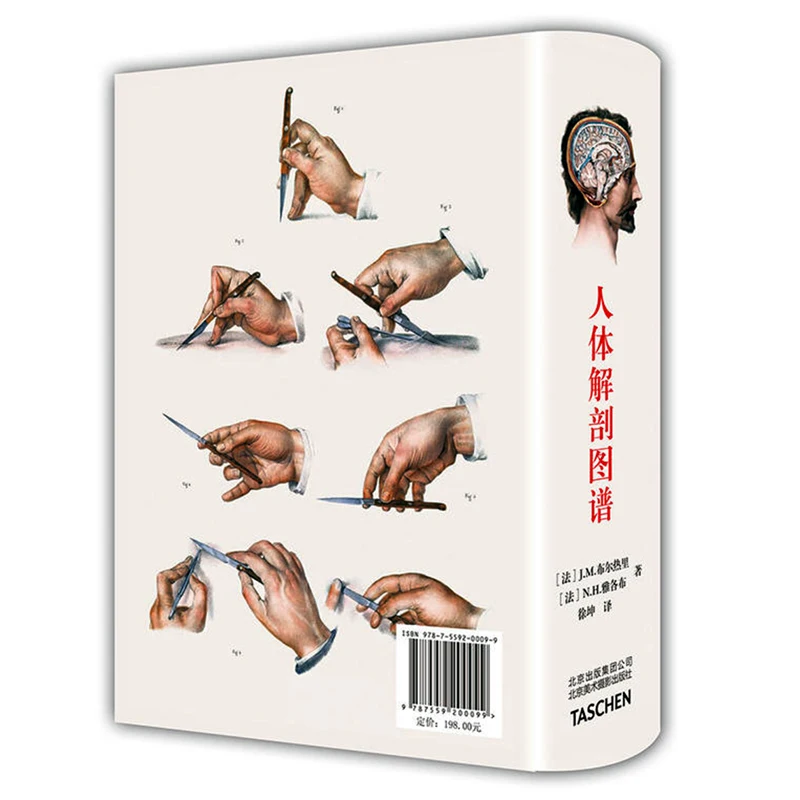 Медицинская Книга в твердом переплете Атлас анатомии и хирургической практики