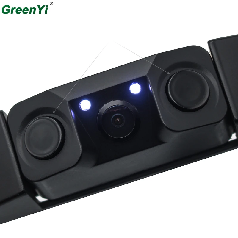 Видео парковочный датчик Автомобильная камера заднего вида рамка номерного