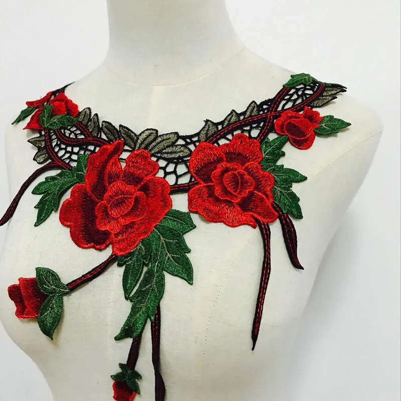 Вышитое Цветочное платье с цветочным рисунком и кружевной отделкой классический