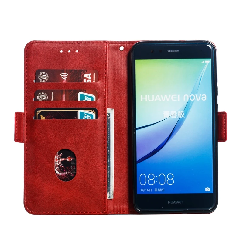 Flip Leather Case For Coque Huawei P10 Lite Wallet Stand Phone Etui Hawei P10Lite Book Cover | Мобильные телефоны и