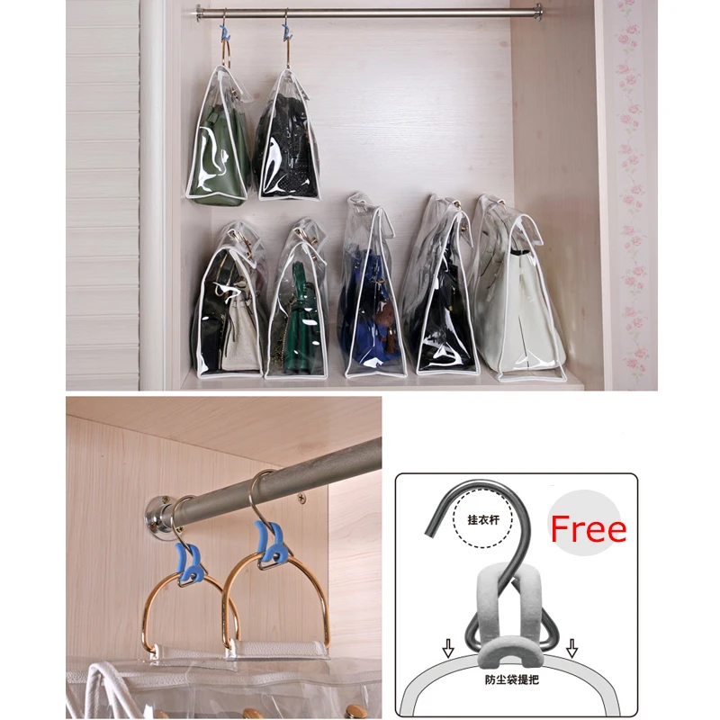 Прозрачная Пыленепроницаемая сумка органайзер женская прозрачная защитный