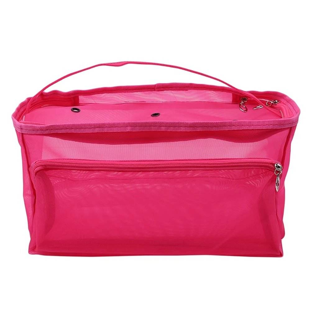 Rose Red Новые 3 отверстия Вязание Пряжа сумка для хранения крючком иглы, швейные инструменты мешок - Цвет: Rose Red