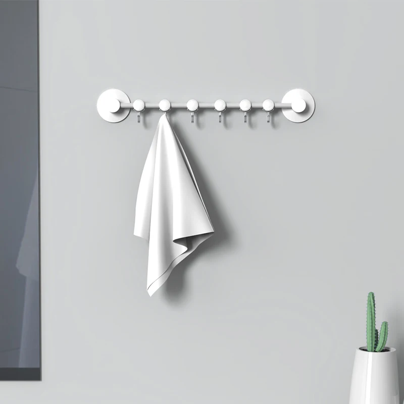 

Hole-free hook strong glue kitchen bathroom clothes hook wall hook after hanging door