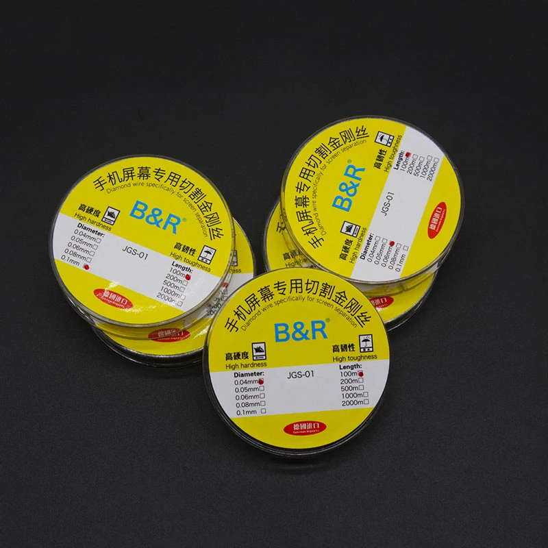 Фото SAYTL 0.04 0.05 0.06 0.08 0.1MM Cutting Line LCD Screen Separation Diamond Wire Mobile Phone Repair Tools №5