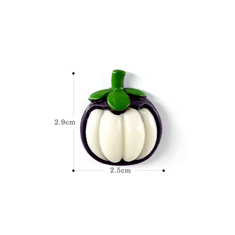 Mangosteen Фрукты мангостин Carambola холодильник магнитная доска для записей стикеры смолы холодильник магниты ребенок дома DIY украшения Аксессуары - Цвет: Mangosteen