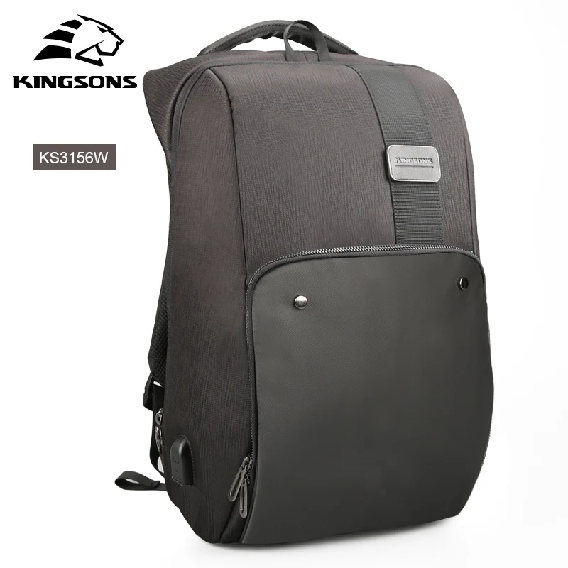 Kingsons рюкзаки для ноутбука мужские Mochila мужской рюкзак дорожная Противоугонная мужская сумка - Цвет: KS3156W