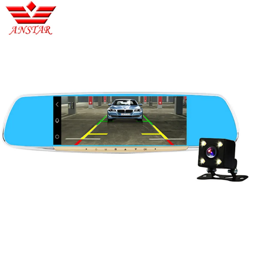 ANSTAR 6 86 дюймов Видеорегистраторы для автомобилей Двойной Камера ips Touch FHD 1080 P Android 4