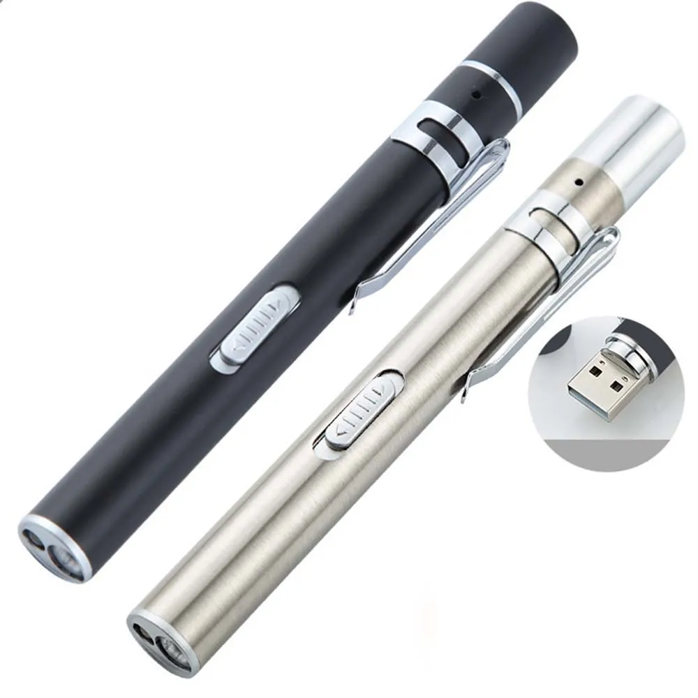 Мини светодиодный стоматологический фонарь в виде ручки медицинский карманный