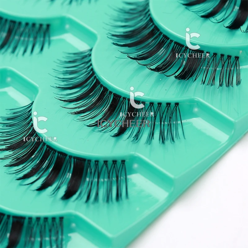 Makup 5 пар красоты Wispies натуральные длинные толстые мягкие поддельные ресницы