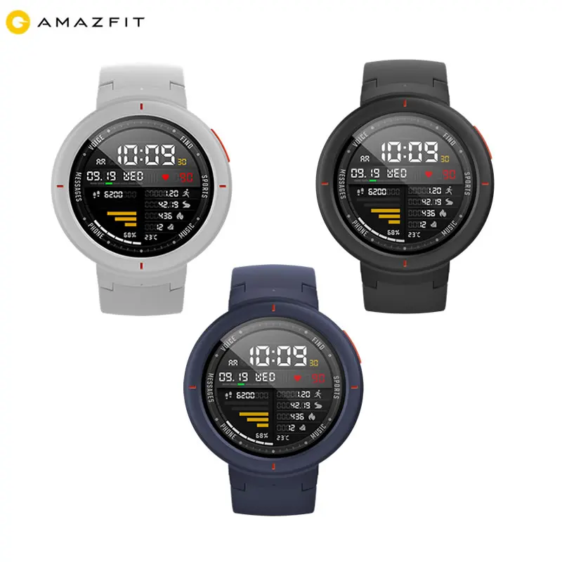 Глобальная версия Amazfit Verge Smartwatch gps ответ на звонки монитор сердечного ритма во время сна МУЗЫКА Смарт часы IP68 Водонепроницаемый 11 видов спорта