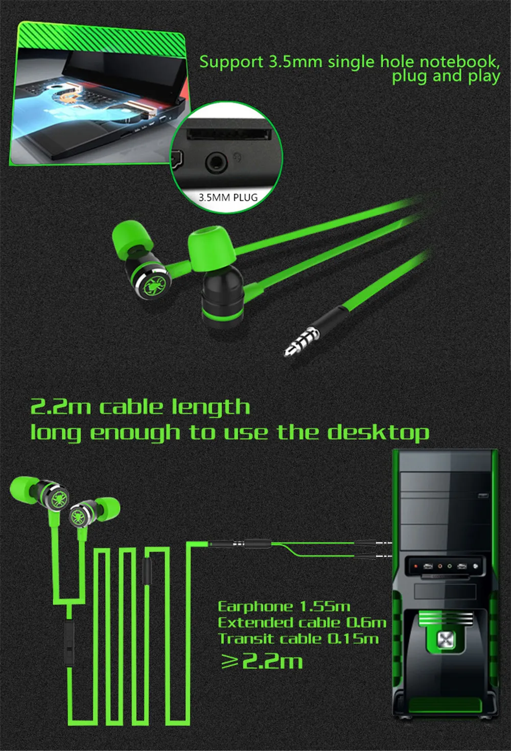 PLEXTONE G20 Игровые наушники-вкладыши стерео гарнитура Магнитная с микрофоном Проводные басовые наушники для компьютера телефона Спорт