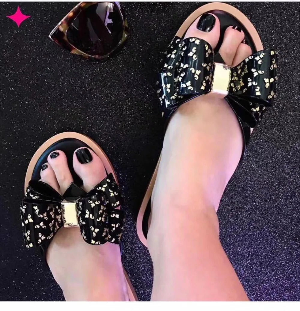 Mini Melissa/корейский стиль Модные женские пляжные сандалии из прозрачного пластика