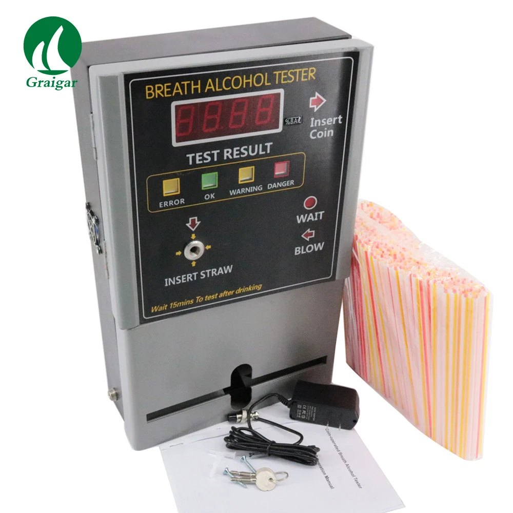 

AT319 Electrochemical (fuel cell) Alcohol Sensor Module Changeable Coin Machine Operated Alcohol Tester Commercial Breathalyzer