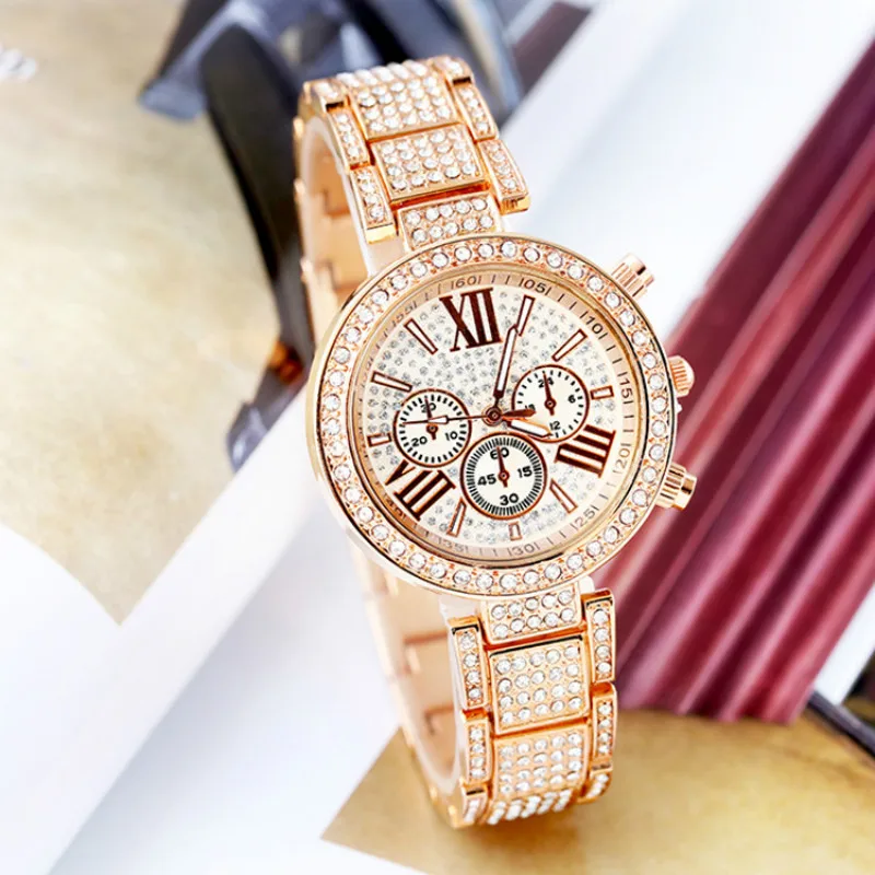 2019 Горячая розовое золото часы для женщин браслет водонепроницаемые erkek коль saati