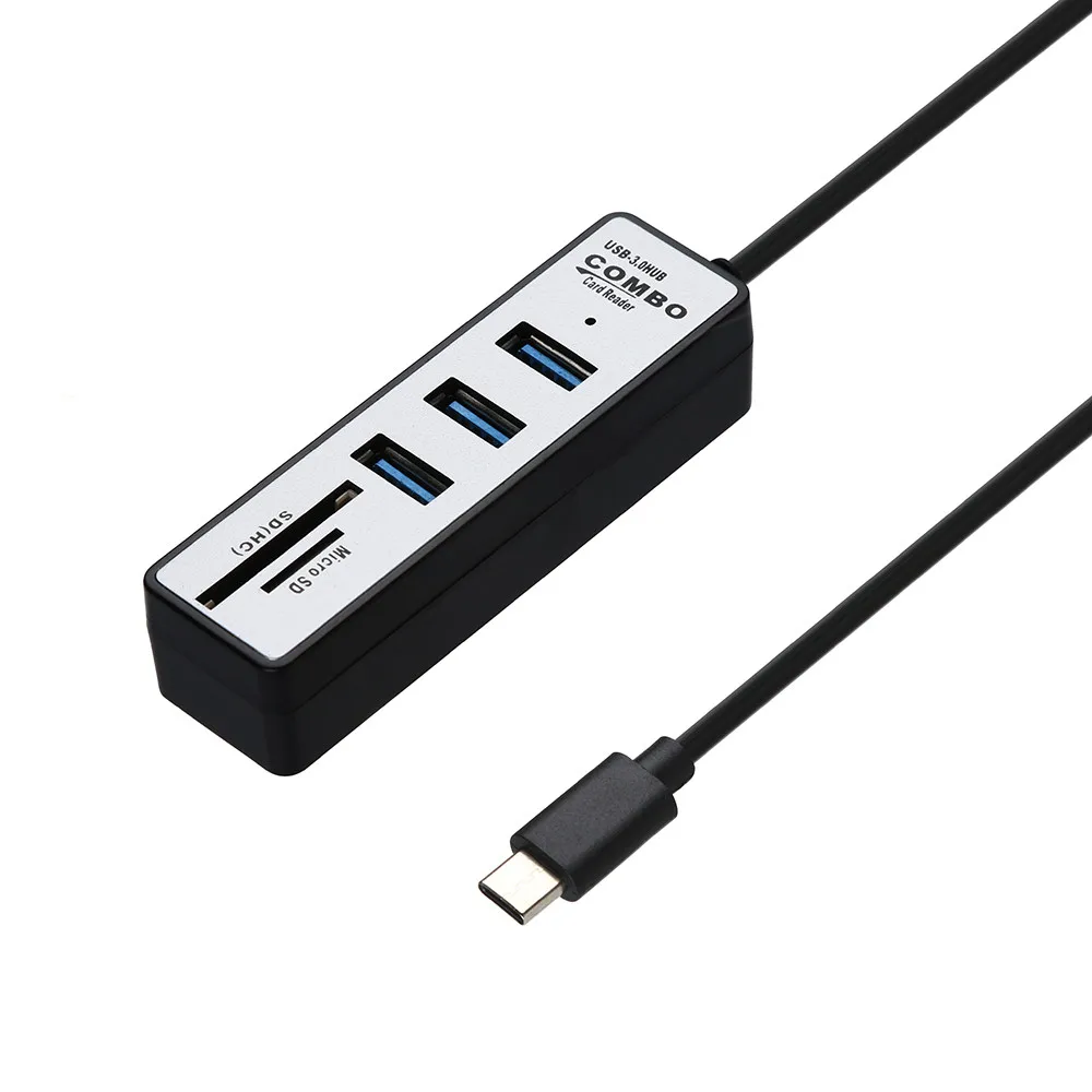 CARPRIE usb хаб 3 0 высокая скорость 2 в 1 Type C OTG Usb концентратор сплиттер комбо порта s SD/TF