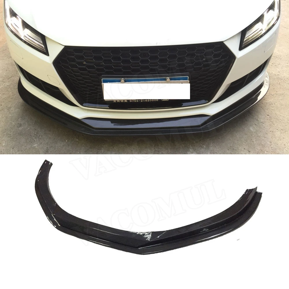Спойлер переднего бампера из углеродного волокна для Audi TT TTS TTRS 2014-2017 BT Style Head Chin