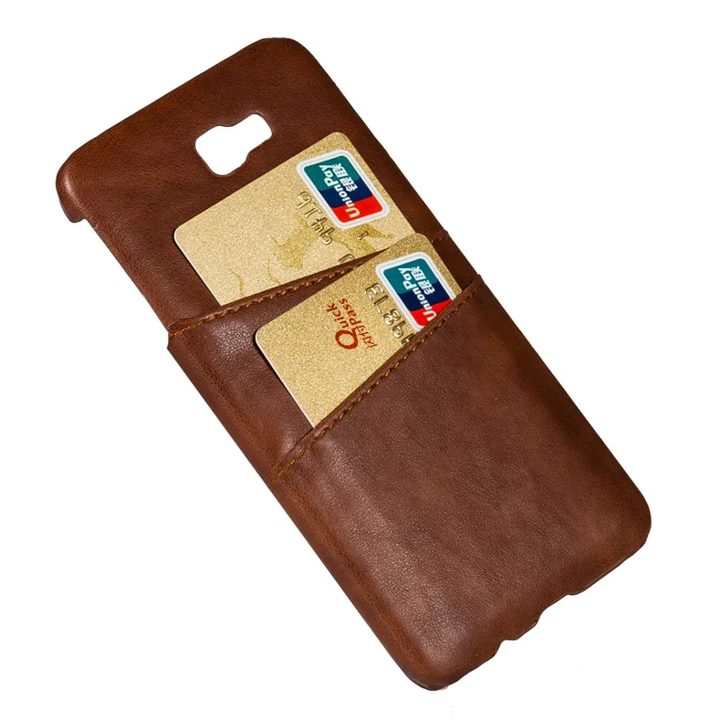 Beworlder Leather Back Cover For Samsung Galaxy J7 Prime Case On7 2016 Card Slot PU G610 |