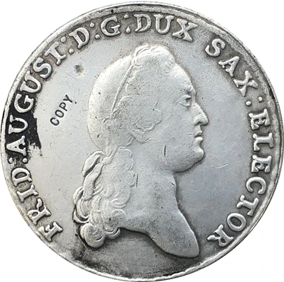 Бесплатная доставка оптовая продажа копия 1775 EDC Thaler German States Saxony Coin Copy 90% coper