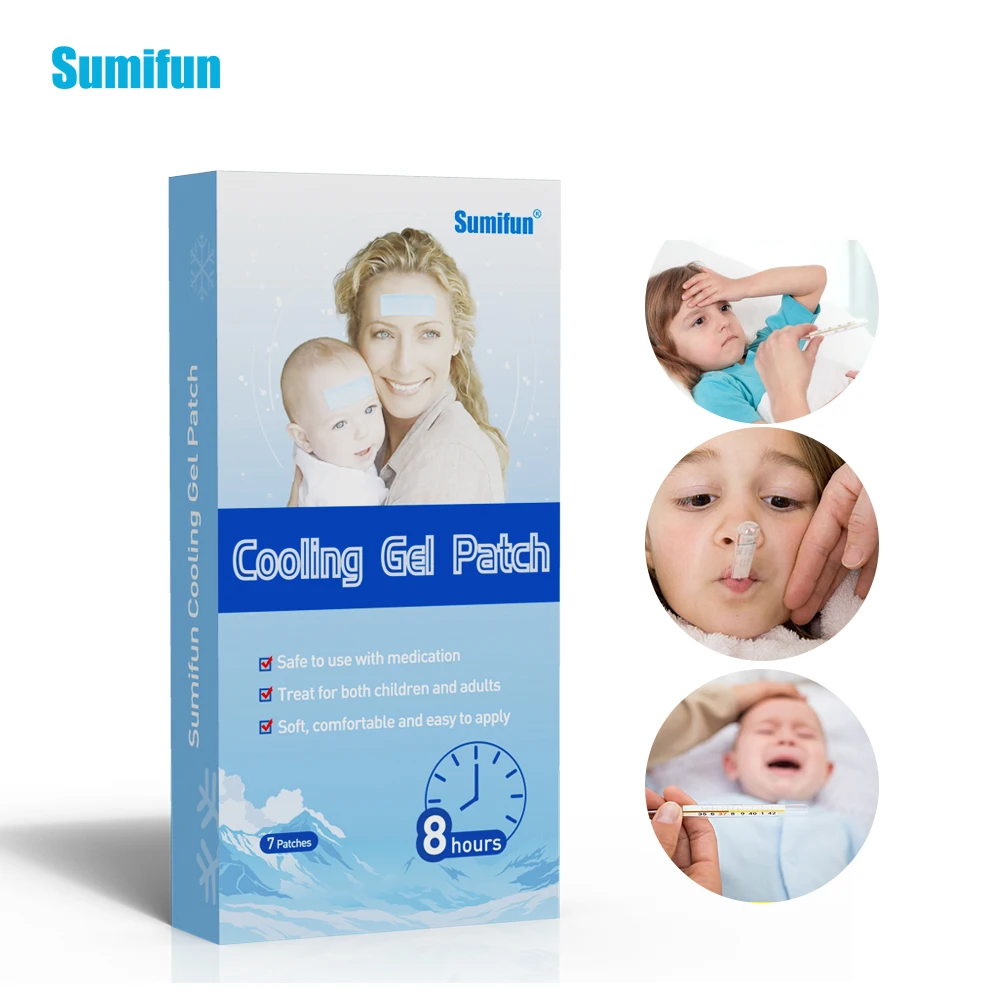 7 шт./кор. Sumifun 2018 новый детский жар патч Охлаждающий гелевый лист для облегчения