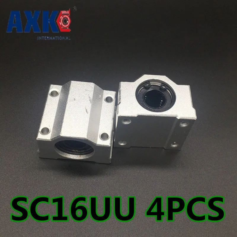 Линейная направляющая AXK бесплатная доставка новинка Axk 4 шт. Sc16uu Scs16uu 16 мм